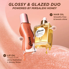 Gisou 
Glossy & Glazed Hair & Lip Oil Gift